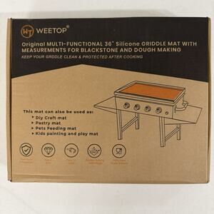 36” Food Grade Silicone Griddle Mat for Blackstone & Silicon Grease Catch Liner